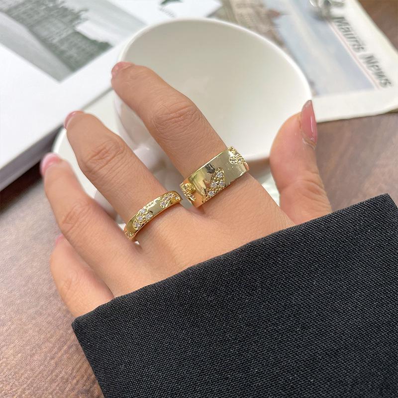 Lan Zhi Gold-Plated Heart Micro-Pave Luxury Korean Designer Ring (Women) Adjustable Opening
Lan Zhi Gold-Plated Heart Micro-Pave Luxury Korean Designer Ring (Women) Adjustable Opening