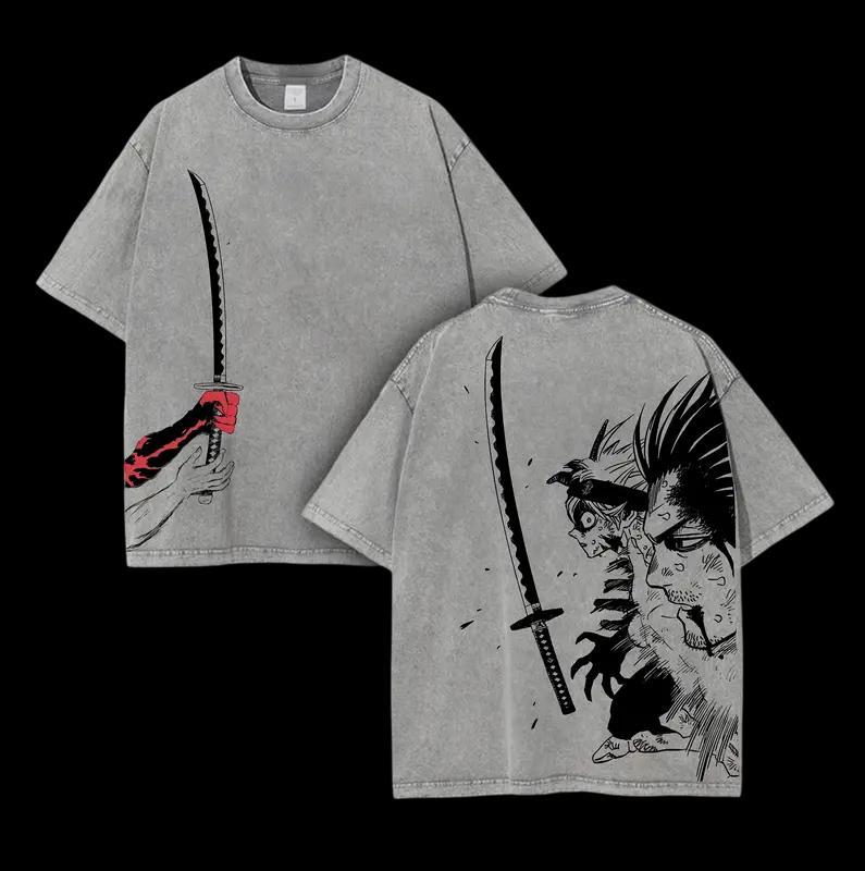 Japanese Anime Black Clover Cool Graphic Tshirt Vintage Washed Oversized T Shirt Men Women Clothing Cotton Short Sleeve Tees S
Japanese Anime Black Clover Cool Graphic Tshirt Vintage Washed Oversized T Shirt Men Women Clothing Cotton Short Sleeve Tees S