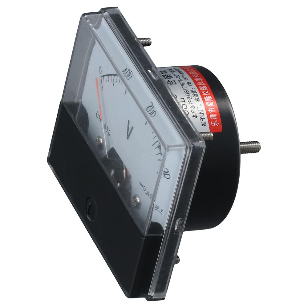 Медный прибор для измерения напряжения Черные механические часы с креплением на голову Вольтметр Электрик