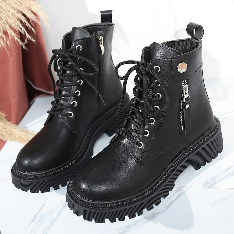 Fashion Punk Zipper Decor Platform Ankle Boots for Women Autumn Winter Black Thick Sole Short Booties Mujer Lace Up Pu Leather Boots 42 чёрный
Fashion Punk Zipper Decor Platform Ankle Boots for Women Autumn Winter Black Thick Sole Short Booties Mujer Lace Up Pu Leather Boots 42 чёрный