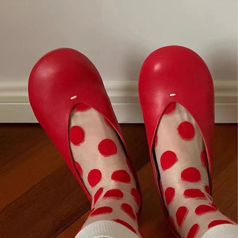 Sheepskin version~ Genuine leather niche design big head round head small red shoes one pedal flat bottom Mary Jane single shoes women 35 червоний
Sheepskin version~ Genuine leather niche design big head round head small red shoes one pedal flat bottom Mary Jane single shoes women 35 червоний
