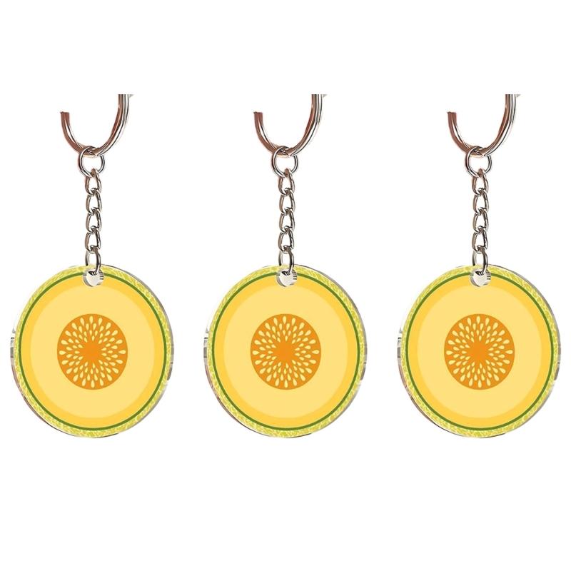 Colorful Fruit Slices Keychain With Realistic Texture Acrylic Key Rings Decoration For Daily Use And Gift Giving
Colorful Fruit Slices Keychain With Realistic Texture Acrylic Key Rings Decoration For Daily Use And Gift Giving