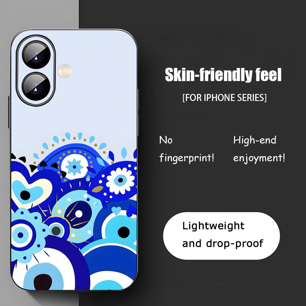 Blue Evil Eye Popular pattern Phone Case For iPhone 17 16 15 14 13 12 11 X XR XS 8 Plus Mini Pro Max Soft black Shockproof Cover iPhone 16e
Blue Evil Eye Popular pattern Phone Case For iPhone 17 16 15 14 13 12 11 X XR XS 8 Plus Mini Pro Max Soft black Shockproof Cover iPhone 16e