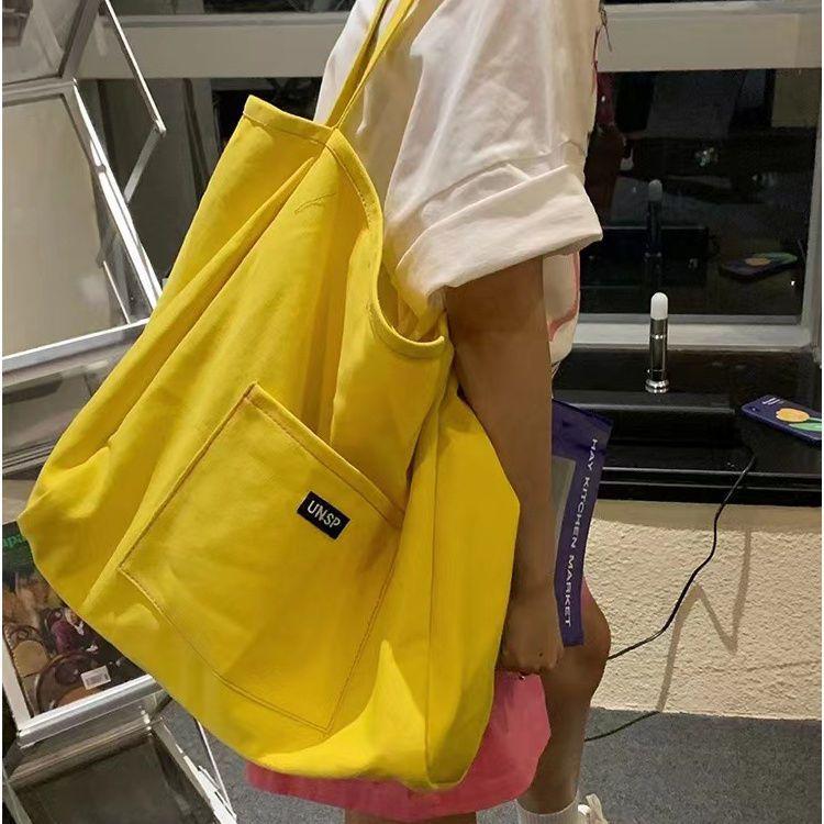 Large Capacity Shoulder Handheld Cloth Bag Lazy Wind Student Canvas Bag Female Simple жёлтый
Large Capacity Shoulder Handheld Cloth Bag Lazy Wind Student Canvas Bag Female Simple жёлтый