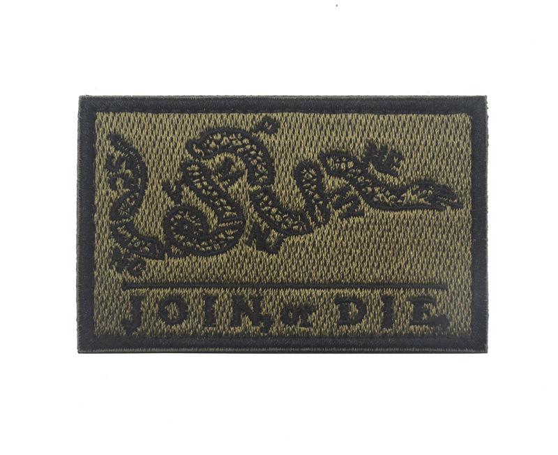 In Stock: JOIN or DIE Snake Flag POW MIA Black & White Embroidered Velcro Patch
In Stock: JOIN or DIE Snake Flag POW MIA Black & White Embroidered Velcro Patch