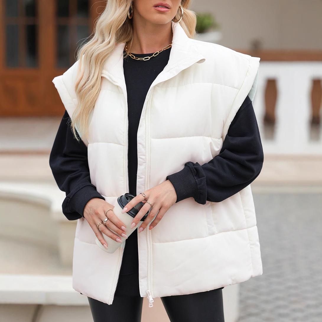 Shiying Women s Versatile Stand-Up Collar Sleeveless Vest - Autumn/Winter Fashion, Casual, Warm, Loose Fit, Solid Color, European & American Style. M
Shiying Women s Versatile Stand-Up Collar Sleeveless Vest - Autumn/Winter Fashion, Casual, Warm, Loose Fit, Solid Color, European & American Style. M
