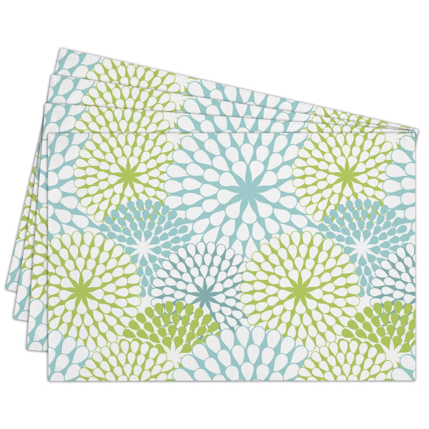 Cotton Linen Waterproof Placemats Set of 4, Blue Teal Flowers Dining Mat Boho Table Mats Decor Fabric for Kitchen Dinner Coffee Shop Table, Indoor/Out 4Pcs
Cotton Linen Waterproof Placemats Set of 4, Blue Teal Flowers Dining Mat Boho Table Mats Decor Fabric for Kitchen Dinner Coffee Shop Table, Indoor/Out 4Pcs
