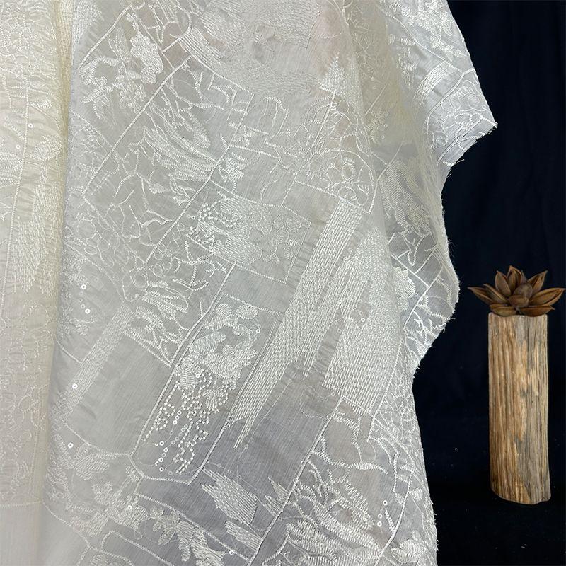Heavy industry full embroidery white embroidered fabric suitable for wedding dresses evening gowns and designer clothing fabrics 1.5M&1M белый
Heavy industry full embroidery white embroidered fabric suitable for wedding dresses evening gowns and designer clothing fabrics 1.5M&1M белый
