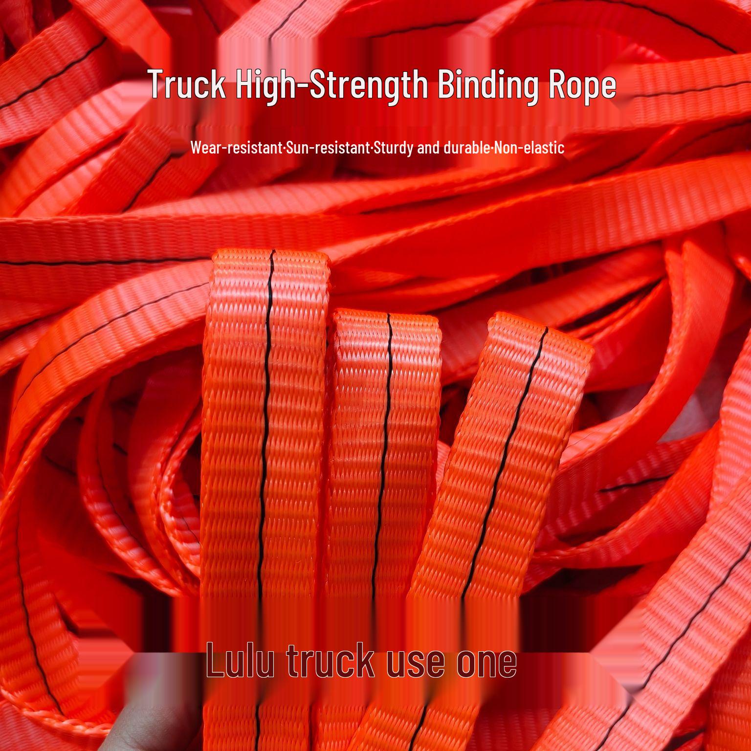 Durable High-Strength Polyester Truck Binding Strap - Thickened, Wear-Resistant, Flat Rope
Durable High-Strength Polyester Truck Binding Strap - Thickened, Wear-Resistant, Flat Rope