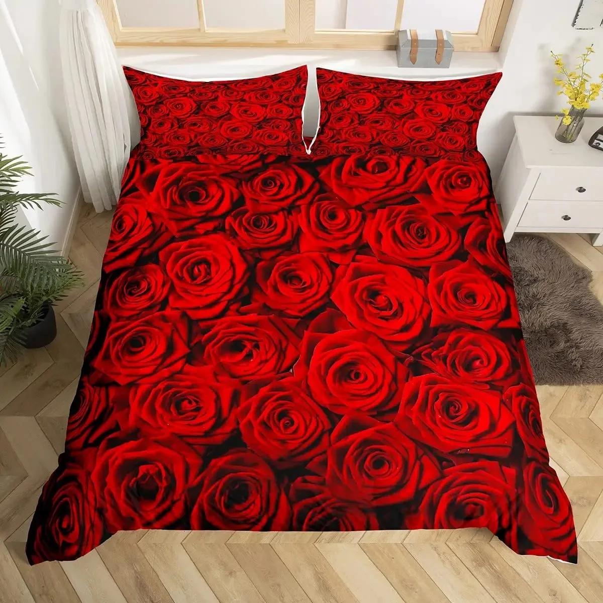 Valentine s Day Rose Duvet Cover Set Romantic Couple Theme Bedding Set 3D Rose Comforter Cover Set Love Bedspread Twin King Size 70x133cm
Valentine s Day Rose Duvet Cover Set Romantic Couple Theme Bedding Set 3D Rose Comforter Cover Set Love Bedspread Twin King Size 70x133cm
