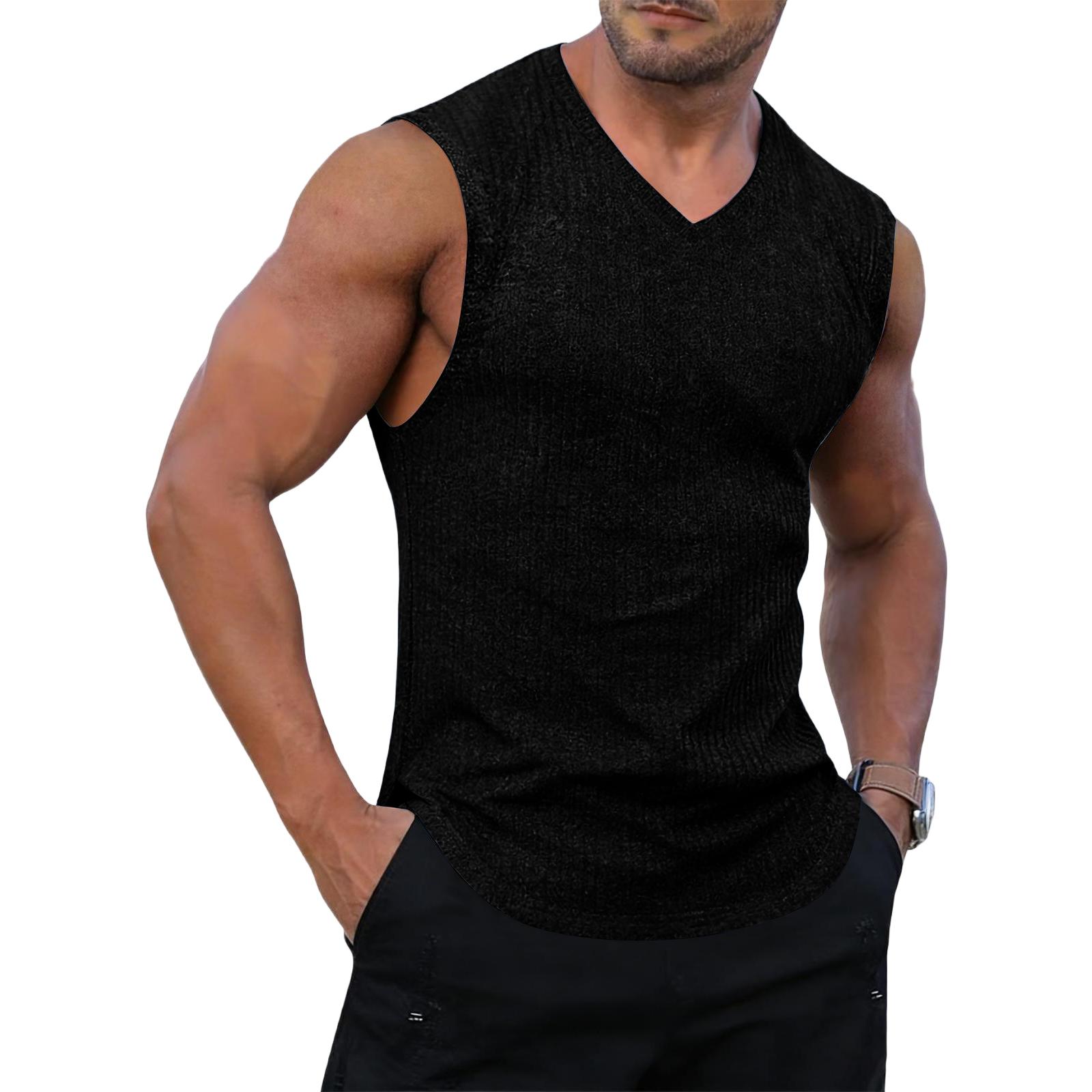 Men Sleeveless Muscle Fit V Neck Tank Top Lightweight Soft Fabric Casual Athletic Gym Shirt for Everyday Wear XXL чёрный
Men Sleeveless Muscle Fit V Neck Tank Top Lightweight Soft Fabric Casual Athletic Gym Shirt for Everyday Wear XXL чёрный
