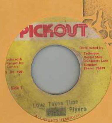 7inch Record PLIERS - Love Takes Time NONE Pickout 1991 Jamaica Reggae, Ska & Dub Used
7inch Record PLIERS - Love Takes Time NONE Pickout 1991 Jamaica Reggae, Ska & Dub Used