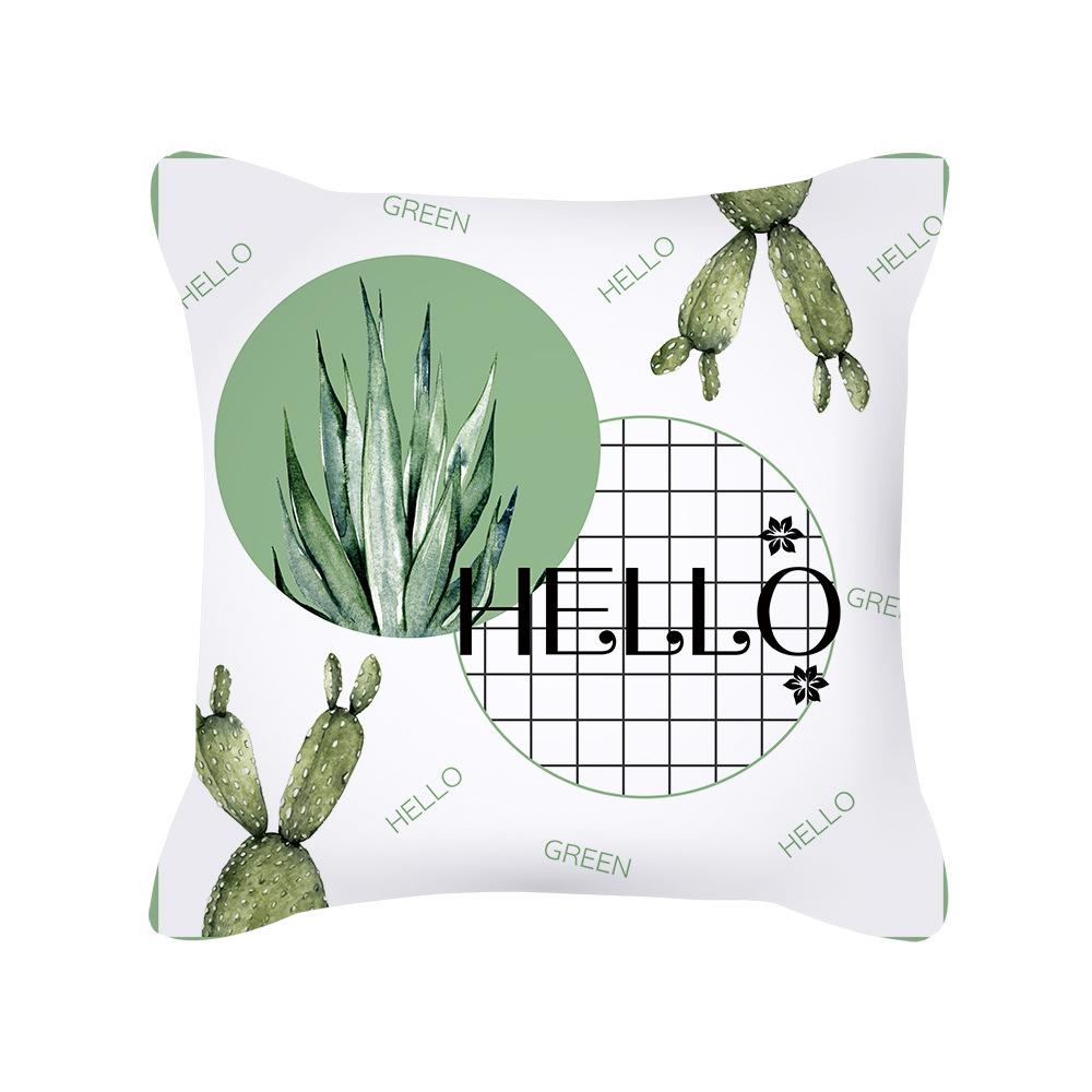 Small Fresh Peach Skin Pillowcase Nordic Summer Green Plant Cushion Pillowcase Home Supplies 45*45 cm
Small Fresh Peach Skin Pillowcase Nordic Summer Green Plant Cushion Pillowcase Home Supplies 45*45 cm