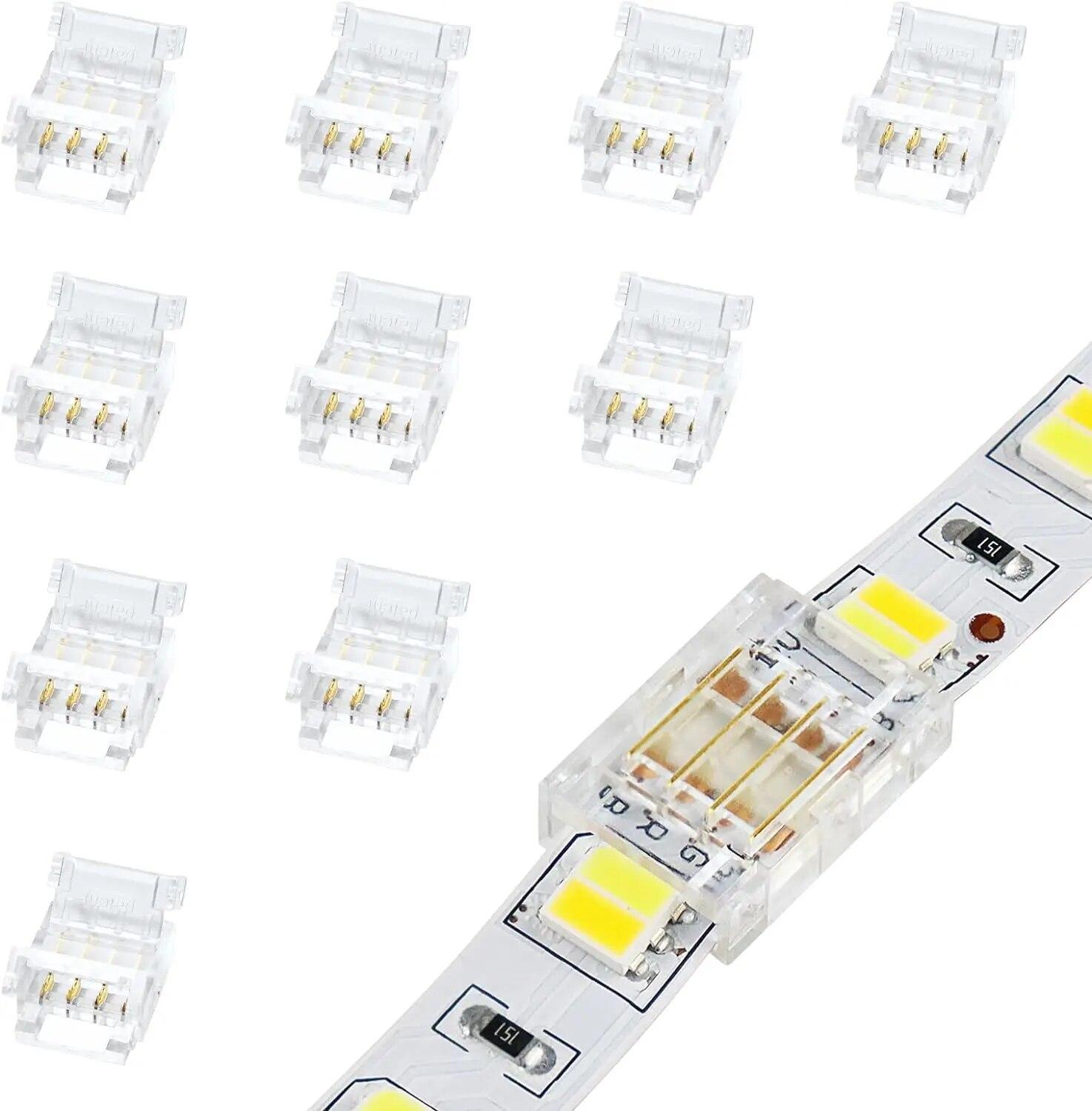 10 шт. LED-з єднувачів 2-контактних 8/10 мм, З єднувач для смуги зі смугою Прозорий безпайковий, Бездротовий без зазорів З єднувач для стрічкового світла 10PCs
10 шт. LED-з єднувачів 2-контактних 8/10 мм, З єднувач для смуги зі смугою Прозорий безпайковий, Бездротовий без зазорів З єднувач для стрічкового світла 10PCs