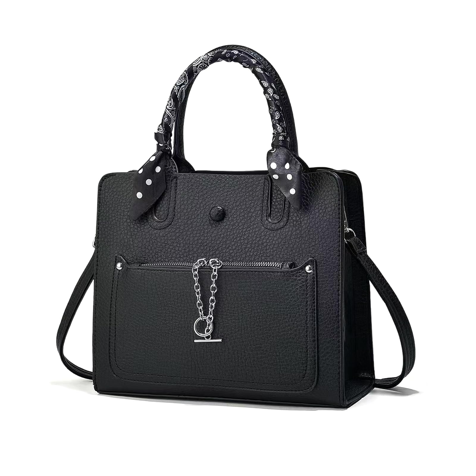 Large Shoulder Bag with and Removable Perfect for Entrance and Stylish Handbags for NICOLE&DORIS 2-WAY Women s Handbag, Capacity, Three-Layer Studs, чорний
Large Shoulder Bag with and Removable Perfect for Entrance and Stylish Handbags for NICOLE&DORIS 2-WAY Women s Handbag, Capacity, Three-Layer Studs, чорний