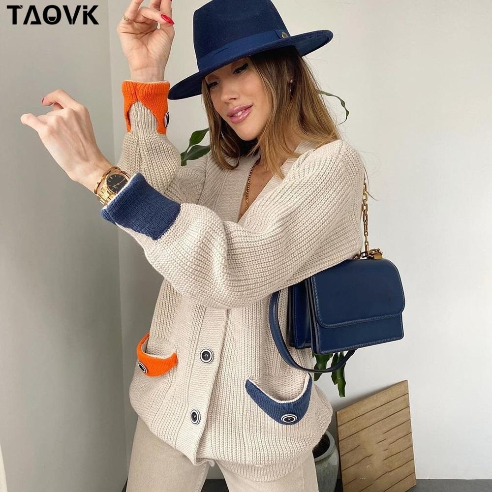 TAOVK женские вязаные кардиганы женские однобортные свитера с v-образным вырезом повседневные контрастные цветные пуговицы с карманами уличная одежда
TAOVK женские вязаные кардиганы женские однобортные свитера с v-образным вырезом повседневные контрастные цветные пуговицы с карманами уличная одежда