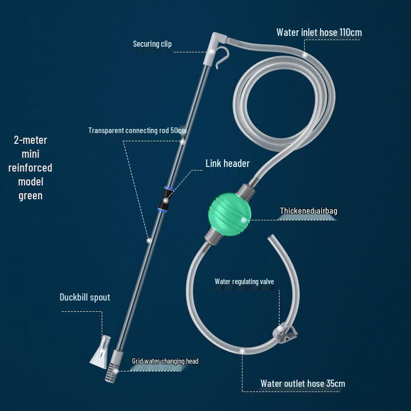 Multi-Color Spherical Siphon: Mini Water Changer & Sand Washer for Fish Tanks
Multi-Color Spherical Siphon: Mini Water Changer & Sand Washer for Fish Tanks