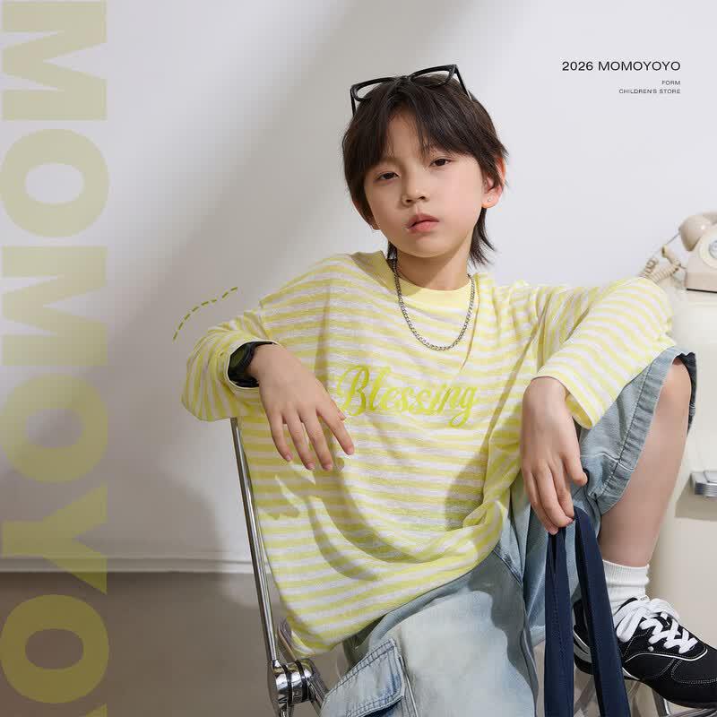 Boys Lemon Yellow Striped Sun Protection Cover-up Top 140
Boys Lemon Yellow Striped Sun Protection Cover-up Top 140