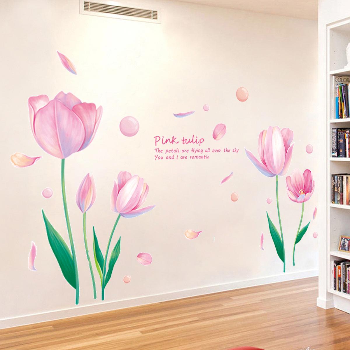 XY9036 pink tulip bedroom living room TV background wall entrance store decoration self-adhesive wall stickers 60*90
XY9036 pink tulip bedroom living room TV background wall entrance store decoration self-adhesive wall stickers 60*90
