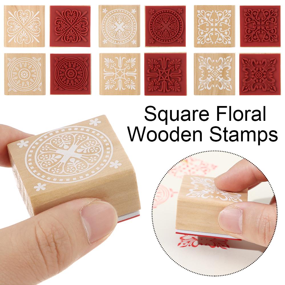 Making Decorative DIY Craft Vintage Rubber Scrapbooking Square Floral Stamps Wooden style 6
Making Decorative DIY Craft Vintage Rubber Scrapbooking Square Floral Stamps Wooden style 6