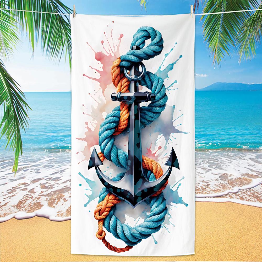 Nautical Pattern Beach Towel, Digital Printing Thin Quick-Dry Anti-Sand Microfiber Lightweight for Swim Yoga Travel Gym Gift W30*H60(CM)
Nautical Pattern Beach Towel, Digital Printing Thin Quick-Dry Anti-Sand Microfiber Lightweight for Swim Yoga Travel Gym Gift W30*H60(CM)