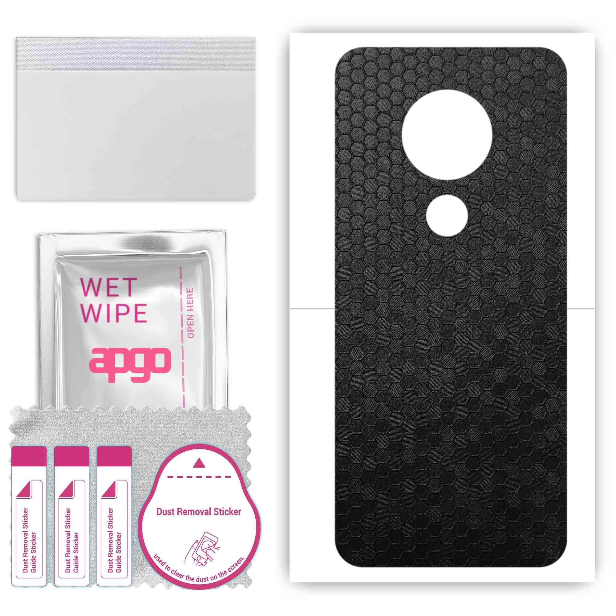apgo Protective Skin Sticker for the back compatible with Nokia 6.2, Wrap Film, Foil, Vinyl - Pattern Black Honeycomb
apgo Protective Skin Sticker for the back compatible with Nokia 6.2, Wrap Film, Foil, Vinyl - Pattern Black Honeycomb