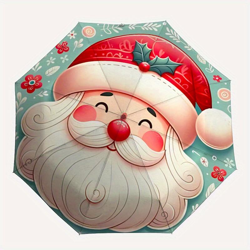 1pc Christmas Santa Automatic Open/Close Exquisite Umbrella - Compact Travel Umbrella, 8-Rib Heavy-Duty Construction, Ideal Gift, Outdoor Ac
1pc Christmas Santa Automatic Open/Close Exquisite Umbrella - Compact Travel Umbrella, 8-Rib Heavy-Duty Construction, Ideal Gift, Outdoor Ac