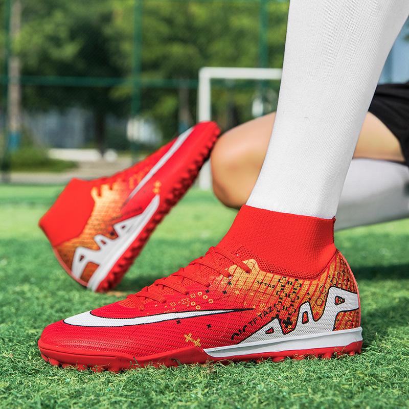 World Cup high-top football shoes boys and teenagers students women TF broken nails AG long nails competition training shoes 45
World Cup high-top football shoes boys and teenagers students women TF broken nails AG long nails competition training shoes 45