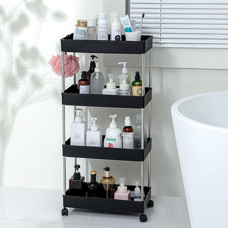 4 Tier Wide Type Trolley Cart Rolling Utility Cart Mobile Storage Shelving Organizer for Bathroom White
4 Tier Wide Type Trolley Cart Rolling Utility Cart Mobile Storage Shelving Organizer for Bathroom White