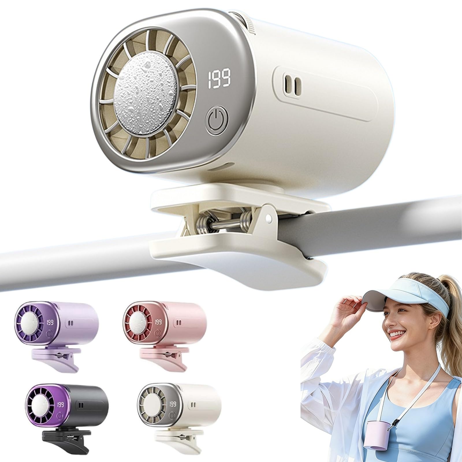 2026 Car Clip On Air Conditioner Fan with Led Display, Portable Mini Cooling System for Auto Vehicle, 360° Rotation, 199 Speeds
2026 Car Clip On Air Conditioner Fan with Led Display, Portable Mini Cooling System for Auto Vehicle, 360° Rotation, 199 Speeds