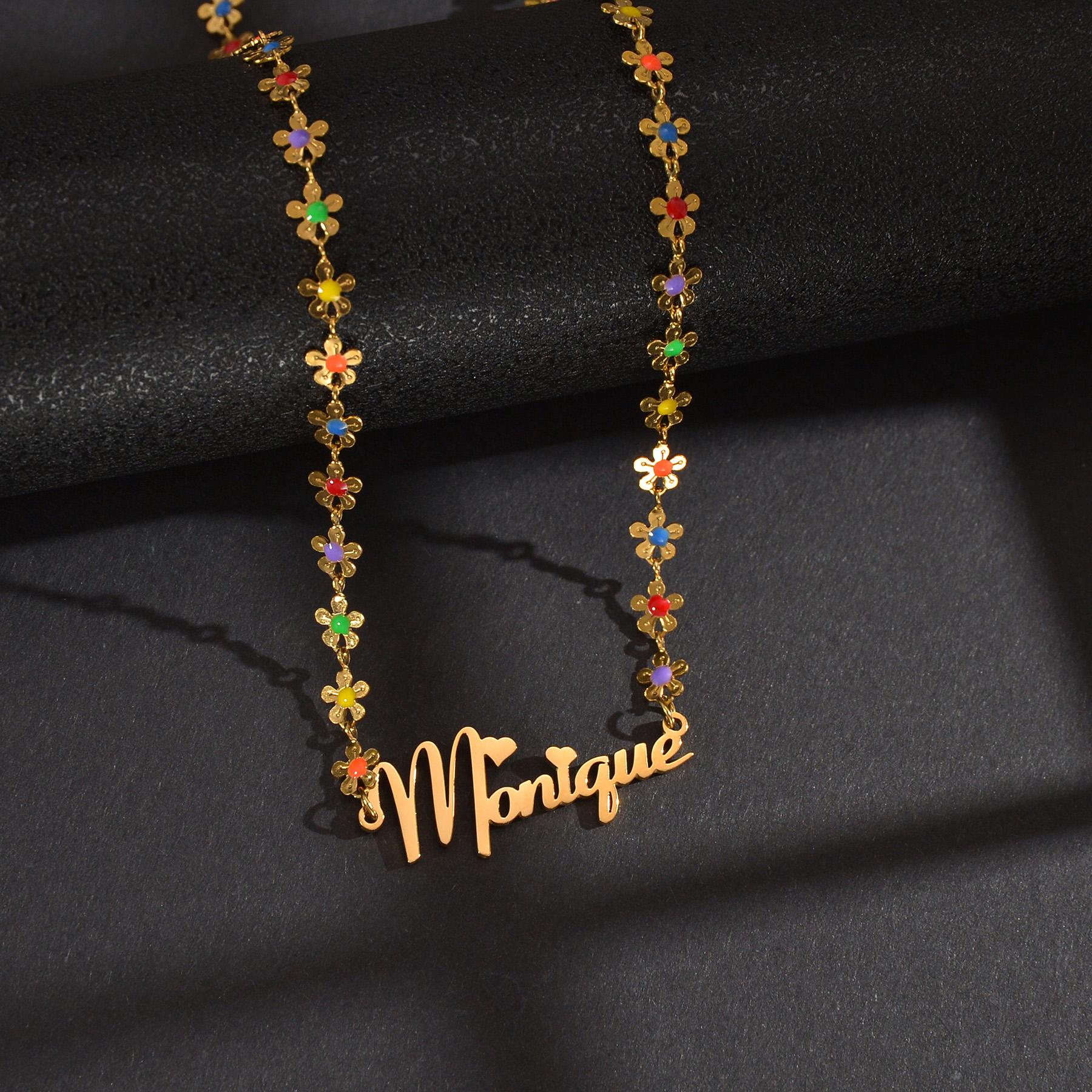 Atoztide Personalized Custom Name Necklace for Women Oil Flower Link Chain Stainless Steel Letter Fashion Pendant Jewelry Gift 35cm&Name
Atoztide Personalized Custom Name Necklace for Women Oil Flower Link Chain Stainless Steel Letter Fashion Pendant Jewelry Gift 35cm&Name