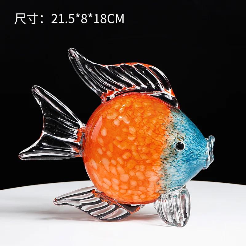 Large Glass Fish Figurines Hand Blown Glass Fish Statue and Sculpture Home Decor Glass Aquarium Coastal Beach Decorative оранжевый
Large Glass Fish Figurines Hand Blown Glass Fish Statue and Sculpture Home Decor Glass Aquarium Coastal Beach Decorative оранжевый