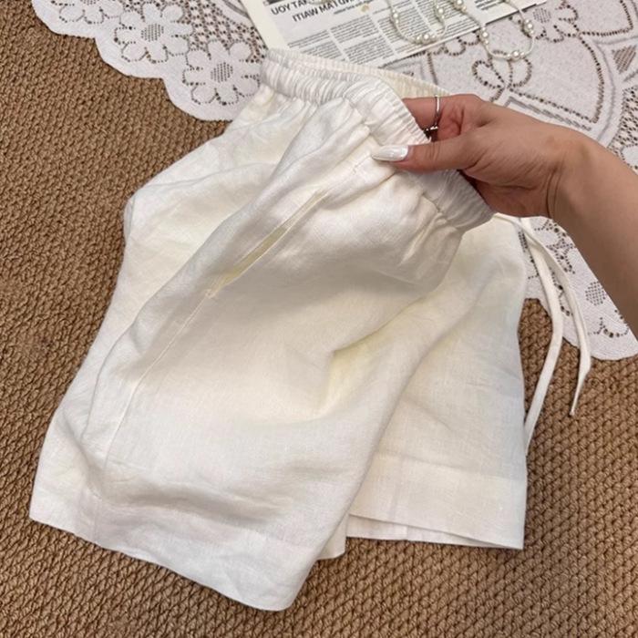 Women s High-Waisted White Linen Shorts - Summer 2026 Collection, Slimming Hemp Cotton Blend, Wide-Leg Five-Point Design S білий
Women s High-Waisted White Linen Shorts - Summer 2026 Collection, Slimming Hemp Cotton Blend, Wide-Leg Five-Point Design S білий