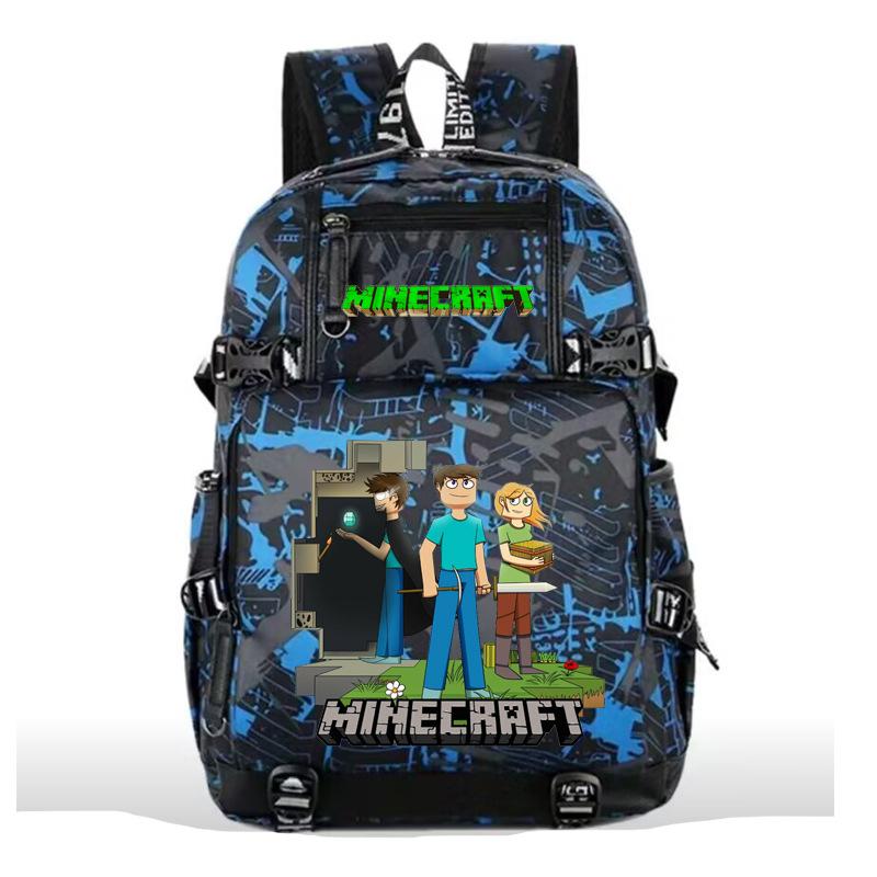 Minecraft USB charging large capacity outdoor travel cartoon breathable durable backpack
Minecraft USB charging large capacity outdoor travel cartoon breathable durable backpack