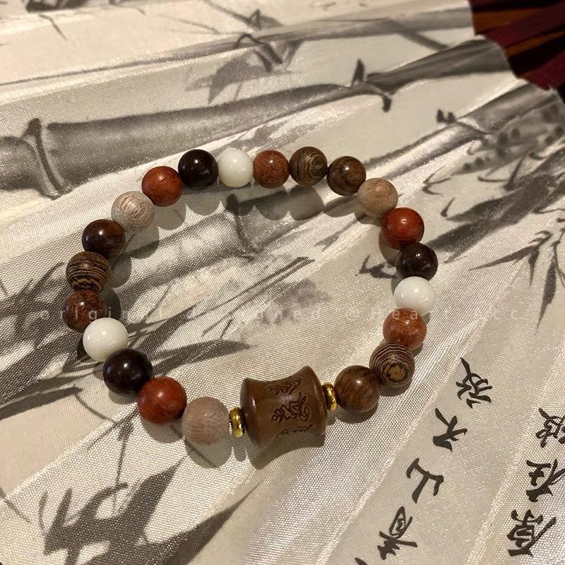 Tanshu Wood Bead Bracelet - Elegant Ancient-style Zen Beads - Ethnic Style Necklace - Accessory for Hand Jewelry Bamboo joint wood
Tanshu Wood Bead Bracelet - Elegant Ancient-style Zen Beads - Ethnic Style Necklace - Accessory for Hand Jewelry Bamboo joint wood