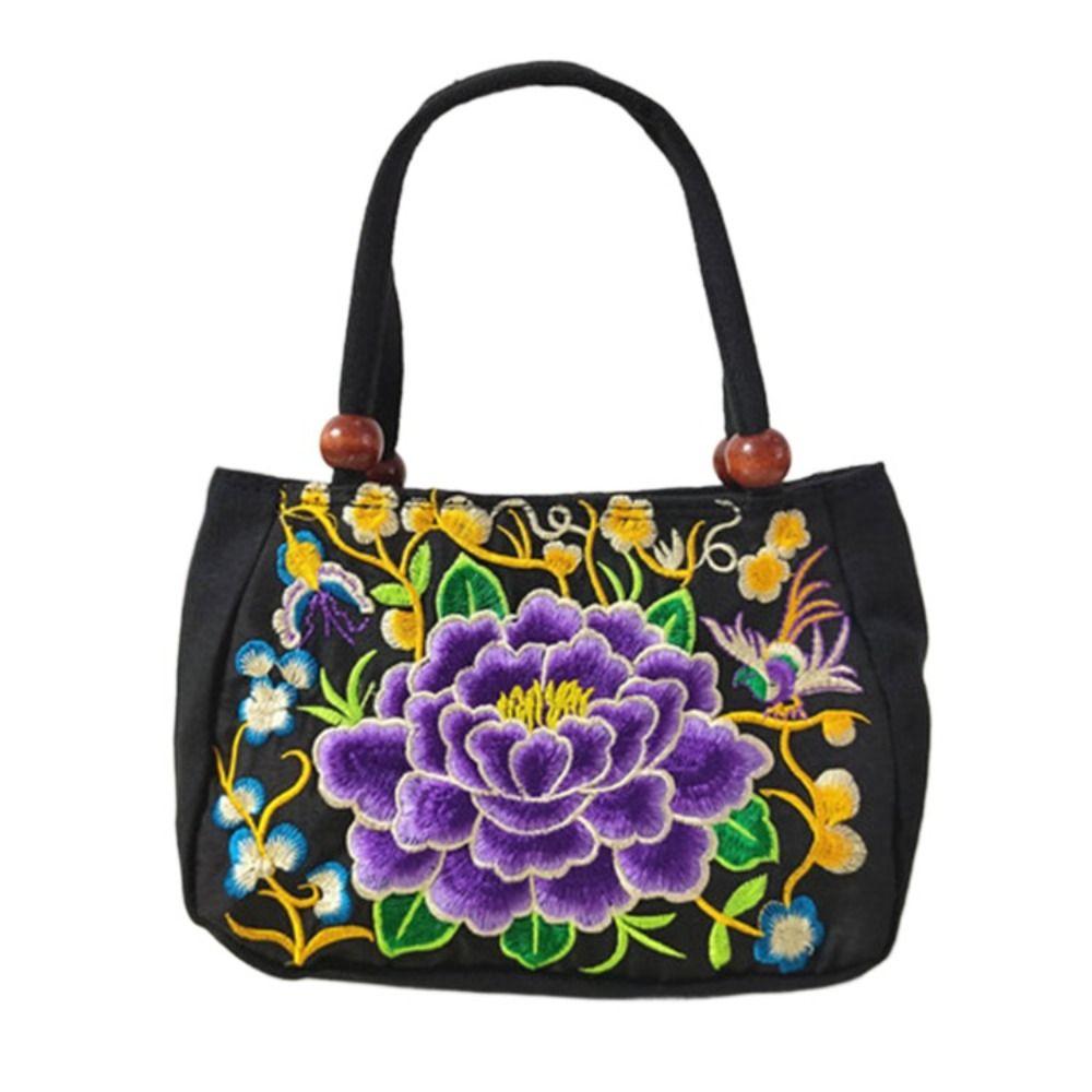 Leaf Ethnic Style Tote Bag Canvas Rose Flower Shoulder Bag Retro Embroidery Flower Handbag Outdoor C
Leaf Ethnic Style Tote Bag Canvas Rose Flower Shoulder Bag Retro Embroidery Flower Handbag Outdoor C