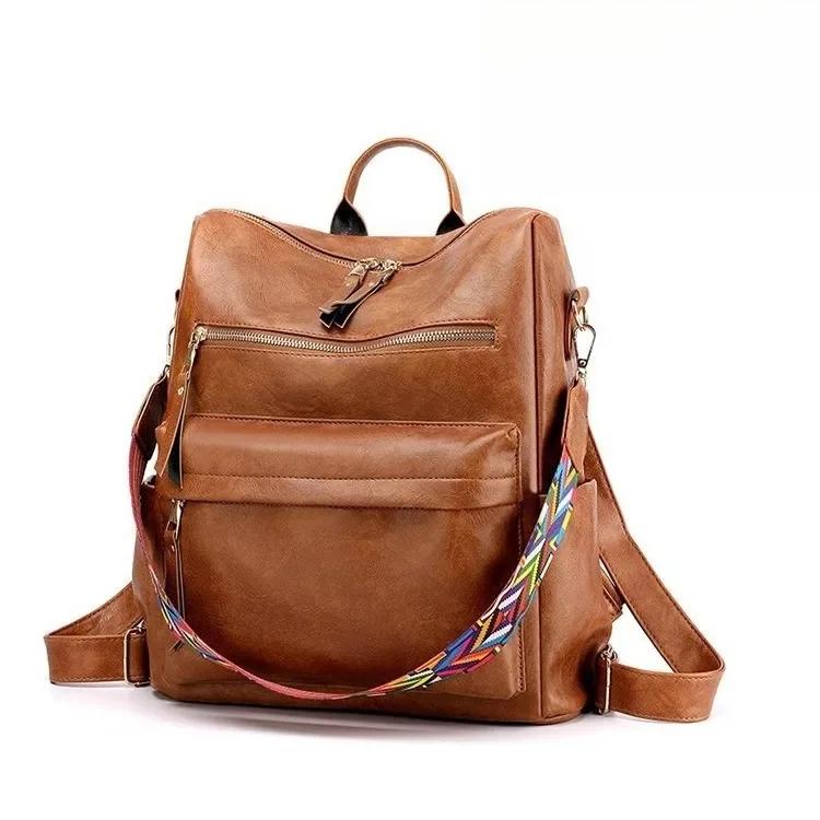 Retro Large Capacity Shoulder Bag Fashionable Korean Style Backpack Crossbody Bag Polyester Lining Zipper Opening PU Material 36 31 13 коричневый
Retro Large Capacity Shoulder Bag Fashionable Korean Style Backpack Crossbody Bag Polyester Lining Zipper Opening PU Material 36 31 13 коричневый