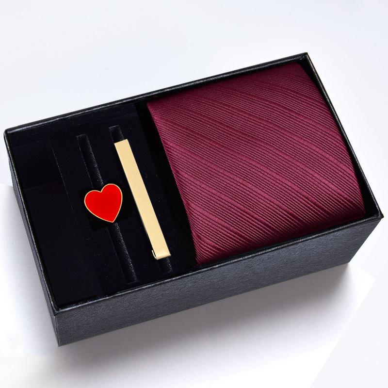 Gift Box, Groom S Wedding Red Striped Tie, Men S Tie Clip Can Add Personalized Happy Chest
Gift Box, Groom S Wedding Red Striped Tie, Men S Tie Clip Can Add Personalized Happy Chest