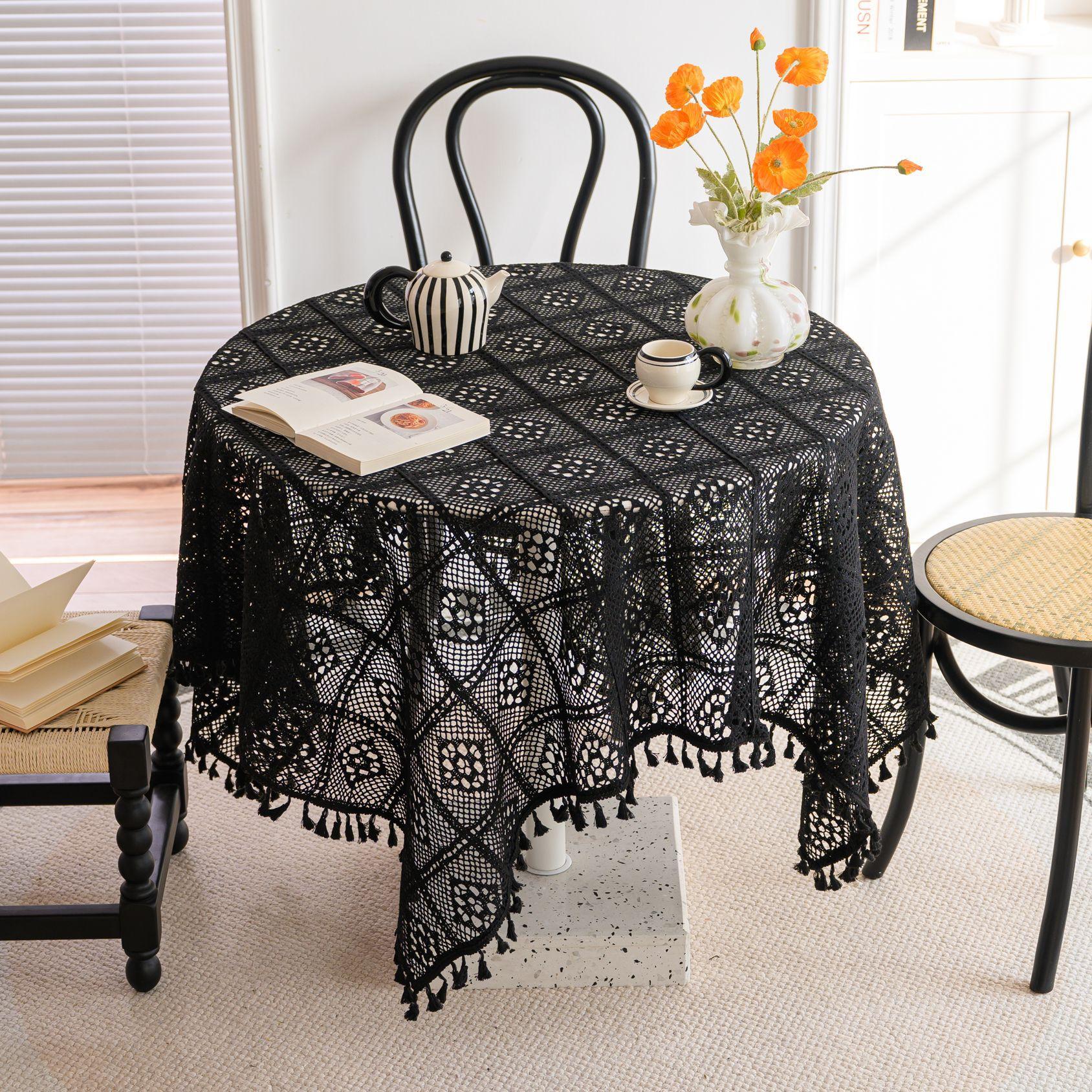 Lace Table Cloth Fabric French Hollow White Coffee Table Cloth Tablecloth Rectangular Round Table Photo Picnic Cloth Cover Cloth 85*85cm
Lace Table Cloth Fabric French Hollow White Coffee Table Cloth Tablecloth Rectangular Round Table Photo Picnic Cloth Cover Cloth 85*85cm