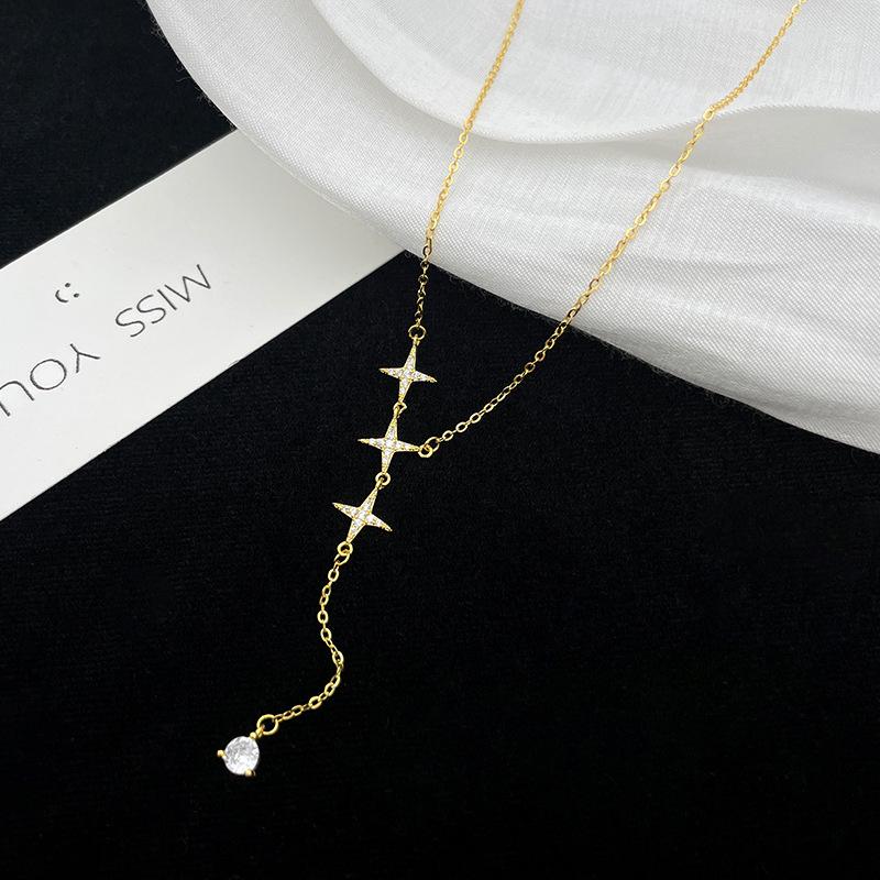 Banyan Tree S925 Silver Zircon Star Tassel Clavicle Necklace for Women 925 Silver
Banyan Tree S925 Silver Zircon Star Tassel Clavicle Necklace for Women 925 Silver