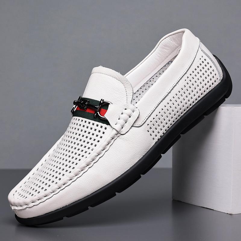 Summer new first-layer cowhide sandals men s leather breathable men s casual shoes hollow hole shoes soft 41 белый
Summer new first-layer cowhide sandals men s leather breathable men s casual shoes hollow hole shoes soft 41 белый