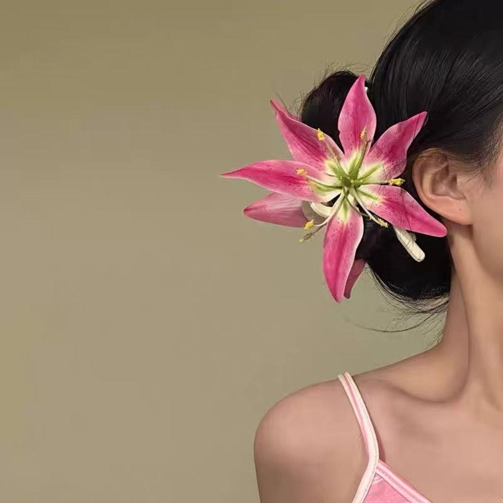 Заколки для волос Bohemia Calla Hair Clip Ponytail Clip Vacation Style Hair Claw Daily Style 2
Заколки для волос Bohemia Calla Hair Clip Ponytail Clip Vacation Style Hair Claw Daily Style 2