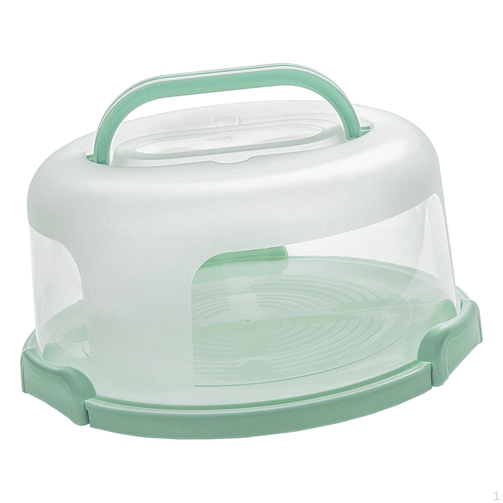 10 inch Cake Carrier Round with Lid Transport Box Accessories Versatile for Baking Lightweight зелений
10 inch Cake Carrier Round with Lid Transport Box Accessories Versatile for Baking Lightweight зелений