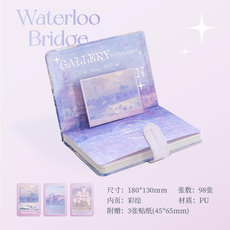18x13cm Art Museum Series Magnetic Buckle Notepad Oil Painting Three-dimensional Title Page Leather Diary Handbook
18x13cm Art Museum Series Magnetic Buckle Notepad Oil Painting Three-dimensional Title Page Leather Diary Handbook