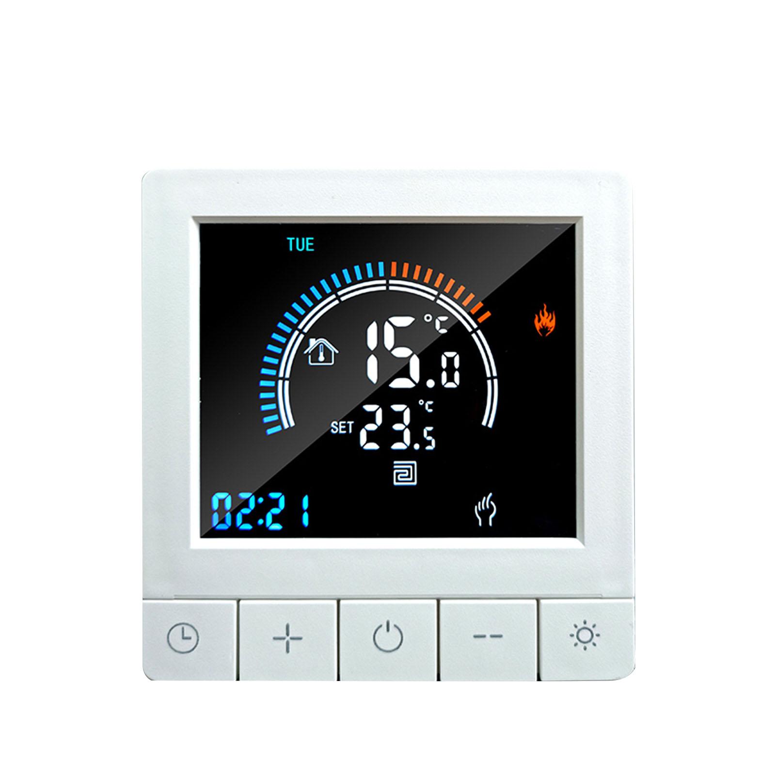 Programmable Digital Thermostat with Child Lock WiFi LCD Display NTC Sensor Water Heating Warm Floor Underfloor Temperature
Programmable Digital Thermostat with Child Lock WiFi LCD Display NTC Sensor Water Heating Warm Floor Underfloor Temperature