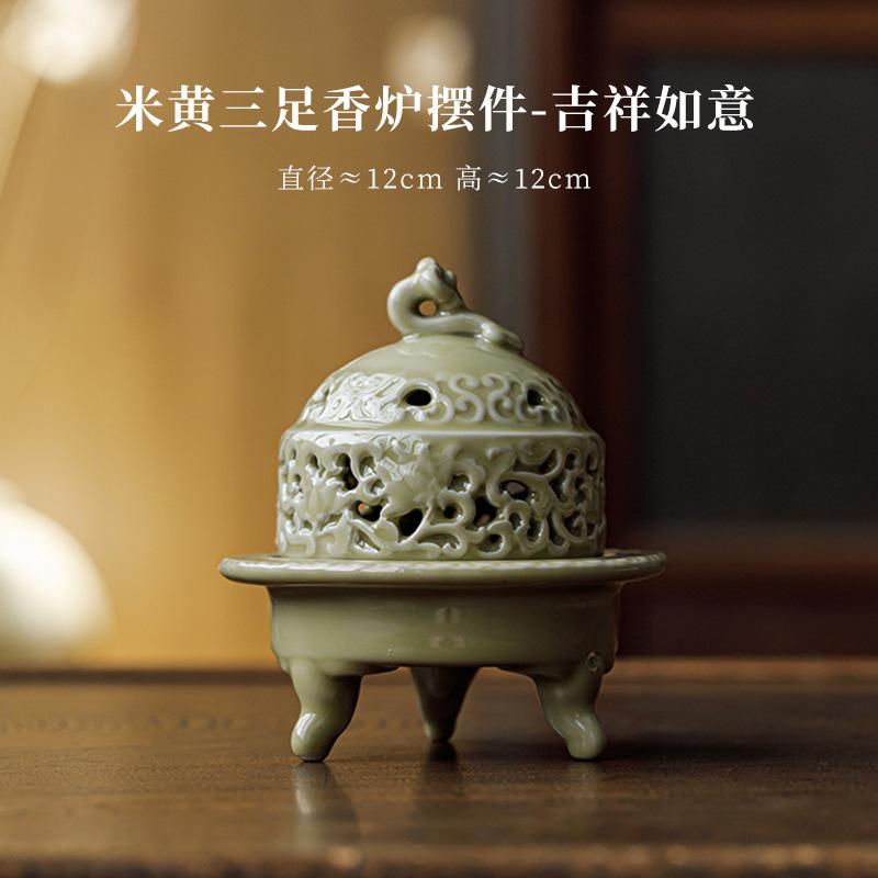Celadon Handmade Incense Holder Zen Garden Incense Burners Aromatherapy Smell Distributor Censer Buddhism Supplies Decoration
Celadon Handmade Incense Holder Zen Garden Incense Burners Aromatherapy Smell Distributor Censer Buddhism Supplies Decoration