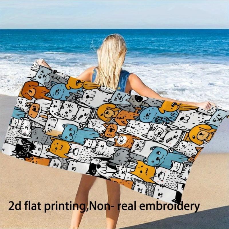 1pc, Durable Polyester Beach Towel, A pattern of cute doodle cats and dogs, Quick Dry Ultra Soft Travel Towel, Beach Bath Towel W40*H60(CM)
1pc, Durable Polyester Beach Towel, A pattern of cute doodle cats and dogs, Quick Dry Ultra Soft Travel Towel, Beach Bath Towel W40*H60(CM)
