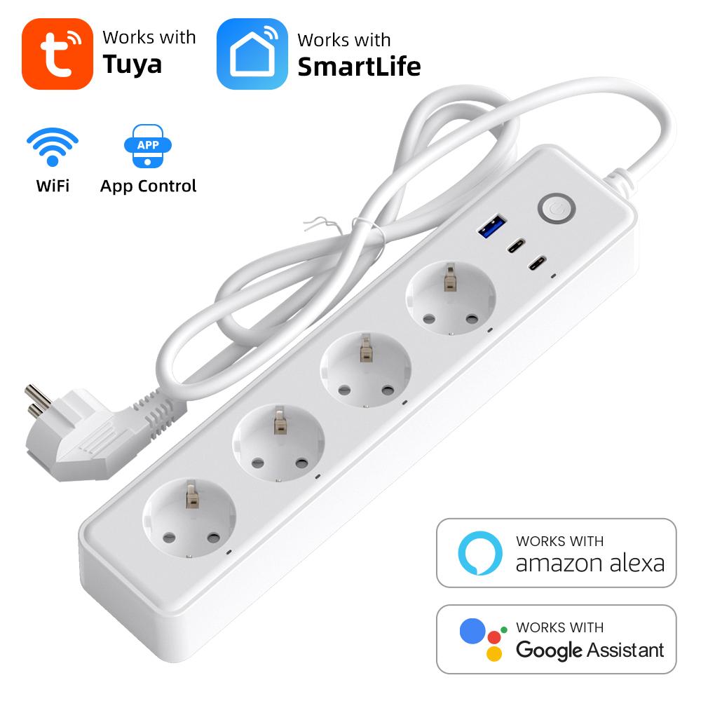 WPS20 Home Smart WiFi Timer Power Strip EU Standard Outlet with Type-C USB Port Type A
WPS20 Home Smart WiFi Timer Power Strip EU Standard Outlet with Type-C USB Port Type A