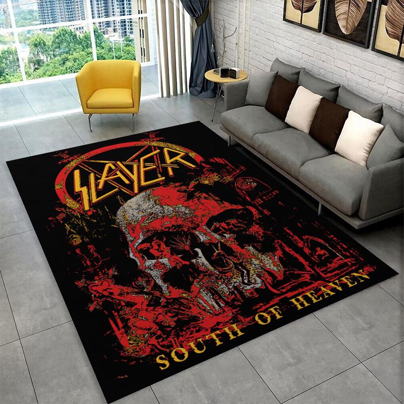 Retro Slayer Heavy Metal Rcck Band Sign Carpet Rug for Bedroom Living Room Sofa Doormat Home Decor,Kid Game Area Rug Non-slip 40x60cm
Retro Slayer Heavy Metal Rcck Band Sign Carpet Rug for Bedroom Living Room Sofa Doormat Home Decor,Kid Game Area Rug Non-slip 40x60cm