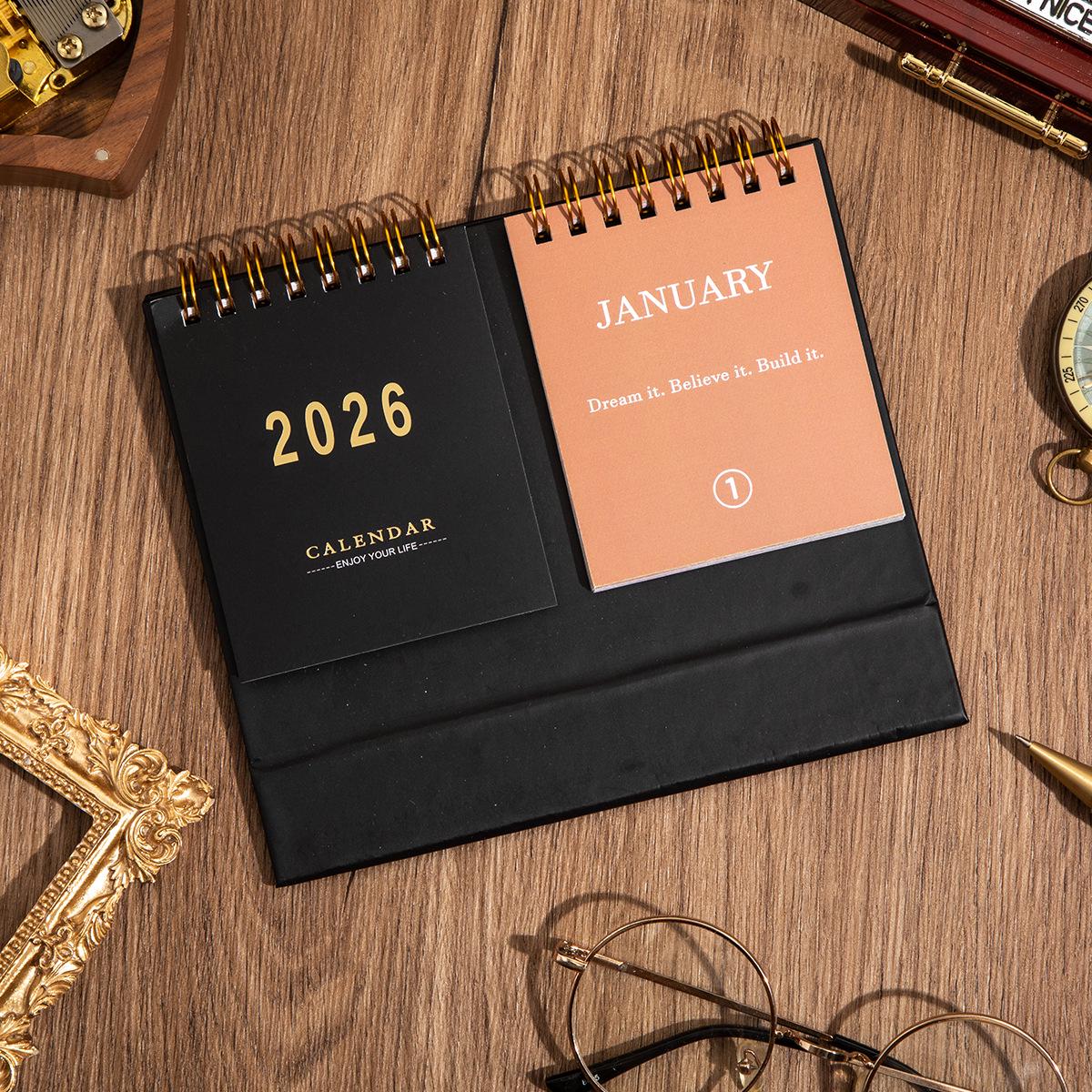 2026 Motivational Quote Desktop Calendar: Dual-Row English Planner with Memo Space. January to December variants
2026 Motivational Quote Desktop Calendar: Dual-Row English Planner with Memo Space. January to December variants
